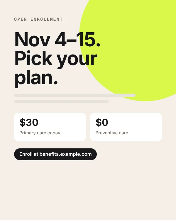 Example flyer