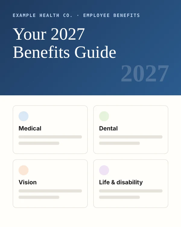 Example benefit guide
